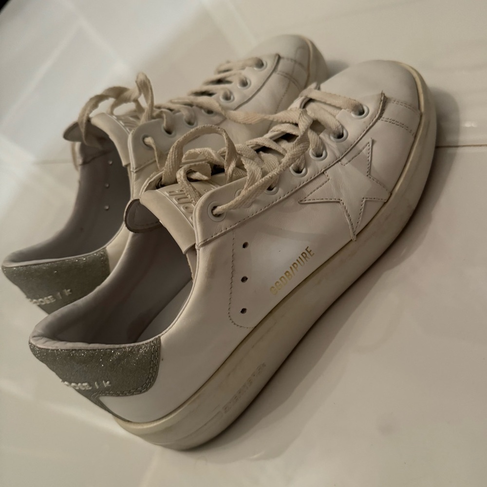 Golden goose superstar leather shoes 38